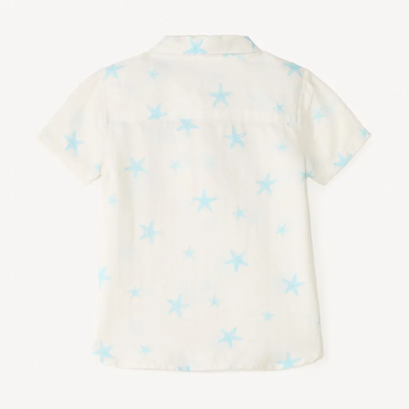 Chemise manches courtes motif étoiles de mer pour bébé garçon