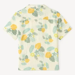 Chemise manches courtes motifs tropicaux pour garçon