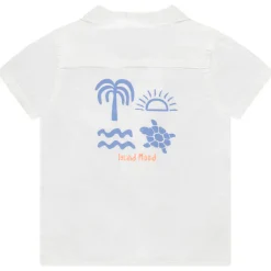 Chemise manches courtes printée à col cubain pour bébé garçon