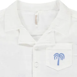 Chemise manches courtes printée à col cubain pour bébé garçon