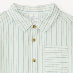 Chemise manches courtes à rayures pour bébé garçon