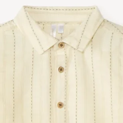Chemise manches courtes à rayures pour bébé garçon