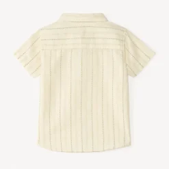 Chemise manches courtes à rayures pour bébé garçon