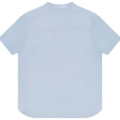 Chemise manches courtes uni à col mao pour garçon