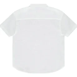 Chemise manches courtes uni à col mao