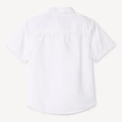 Chemise manches courtes uni à poche pour garçon