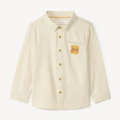 Chemise manches longues avec étiquette pour bébé garçon