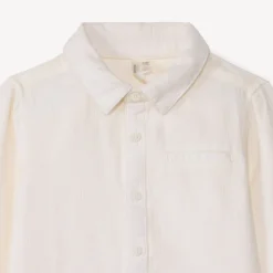 Chemise manches longues avec noeud papillon amovible pour bébé garçon