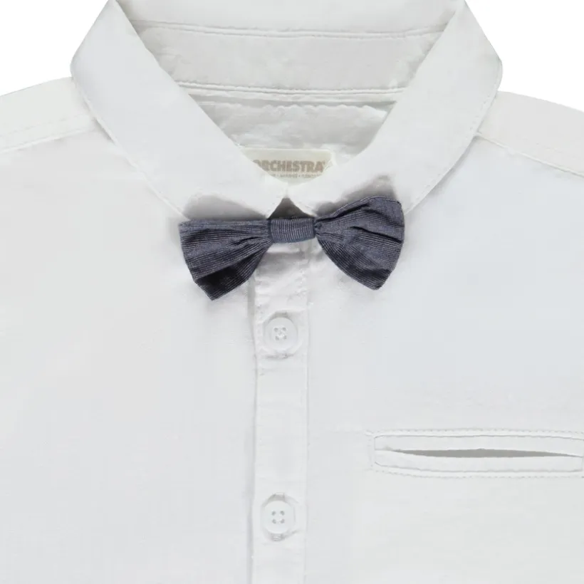 Chemise manches longues avec nœud papillon pour garçon