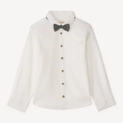Chemise manches longues avec nœud papillon pour garçon