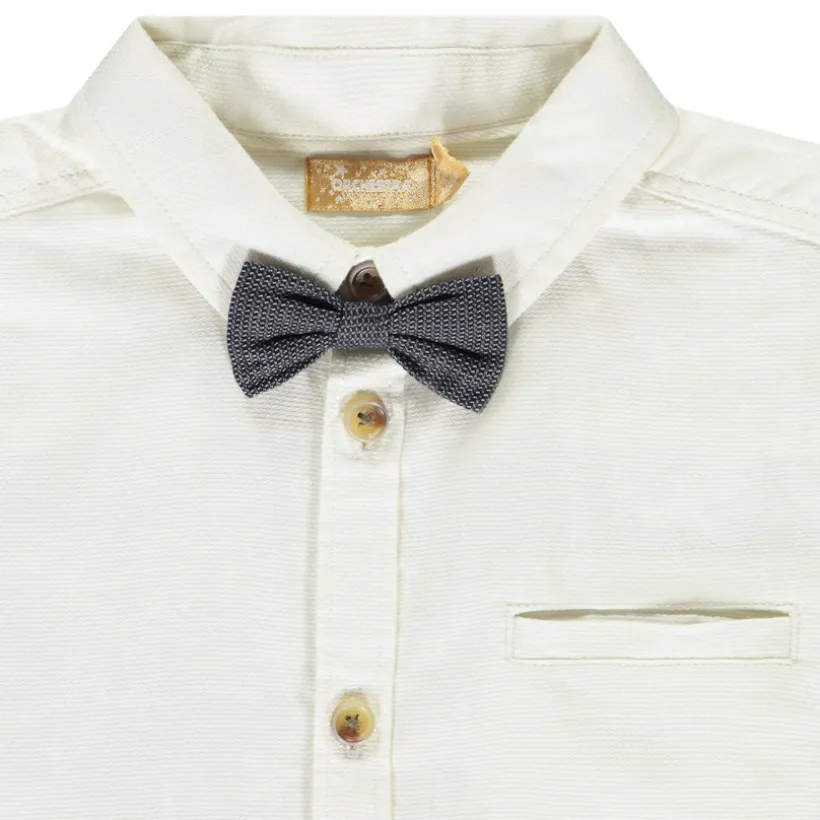 Chemise manches longues avec nœud papillon pour garçon
