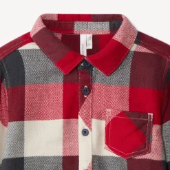 Chemise manches longues à carreaux pour bébé garçon