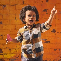 Chemise manches longues à carreaux pour bébé garçon