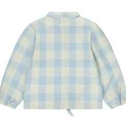 Chemise manches longues à carreaux à nouer pour fille