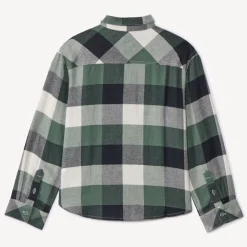 Chemise manches longues à carreaux pour garçon