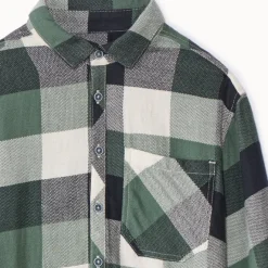 Chemise manches longues à carreaux pour garçon