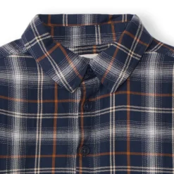 Chemise manches longues à carreaux pour garçon