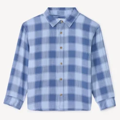 Chemise manches longues à carreaux pour garçon