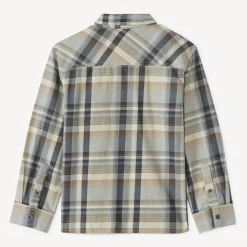 Chemise manches longues à carreaux pour garçon