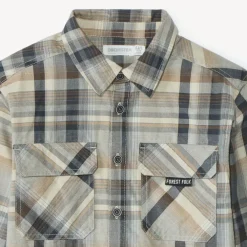 Chemise manches longues à carreaux pour garçon