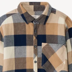 Chemise manches longues à carreaux pour garçon