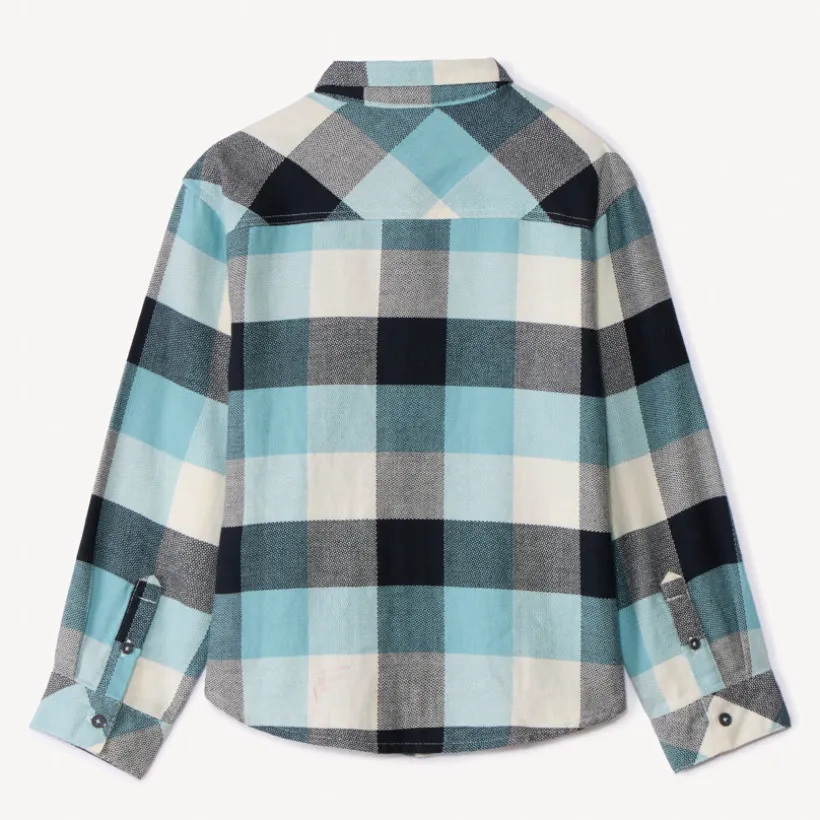 Chemise manches longues à carreaux pour garçon