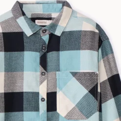 Chemise manches longues à carreaux pour garçon