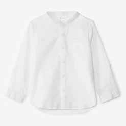 Chemise manches longues col mao pour bébé garçon