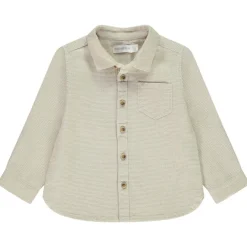 Chemise manches longues effet nid d'abeille pour bébé garçon