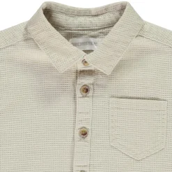 Chemise manches longues effet nid d'abeille pour bébé garçon