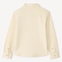 Chemise manches longues en nid d'abeille pour garçon