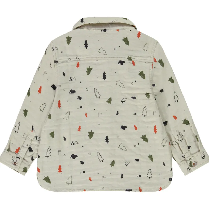 Chemise manches longues imprimé forêt pour bébé garçon