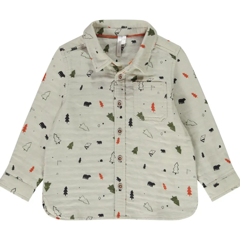 Chemise manches longues imprimé forêt pour bébé garçon