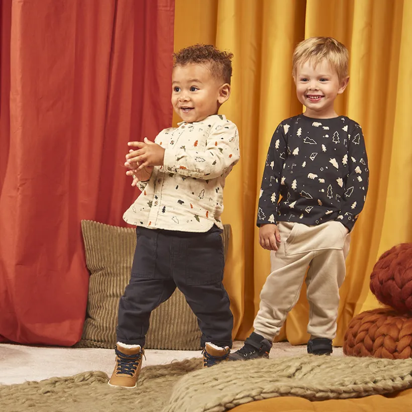 Chemise manches longues imprimé forêt pour bébé garçon
