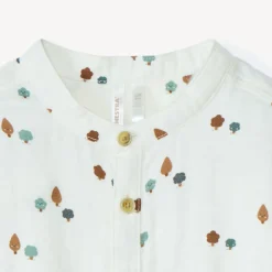 Chemise manches longues imprimé arbres pour bébé garçon
