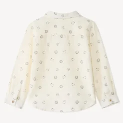 Chemise manches longues imprimé animaux pour bébé garçon