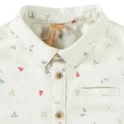 Chemise manches longues imprimé Noël pour bébé garçon
