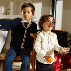 Chemise manches longues imprimé Noël pour bébé garçon