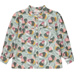 Chemise manches longues imprimé fantaisie pour fille