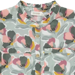 Chemise manches longues imprimé fantaisie pour fille