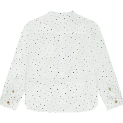 Chemise manches longues imprimé carrés + mouchoir pour garçon