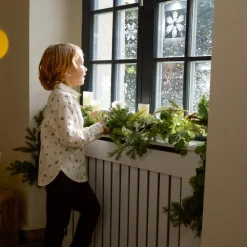 Chemise manches longues imprimé Noël pour garçon