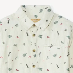 Chemise manches longues imprimé Noël pour garçon