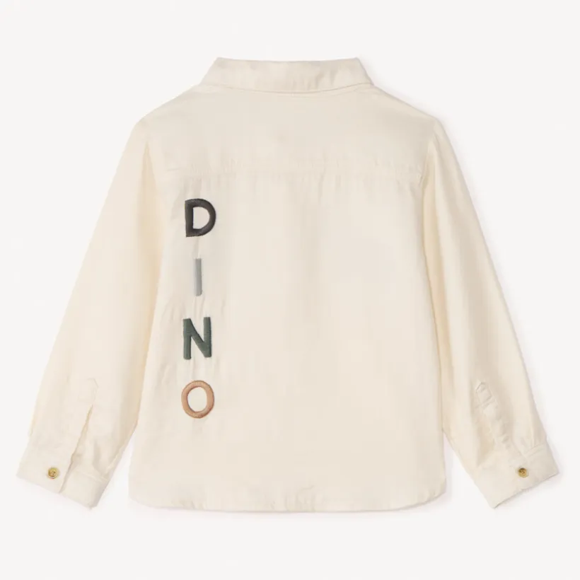 Chemise manches longues motifs dinos pour bébé garçon