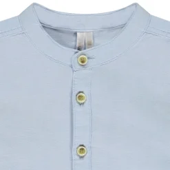 Chemise manches longues uni à col mao pour bébé garçon