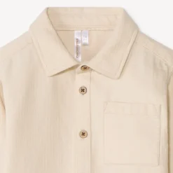 Chemise manches longues unie pour bébé garçon