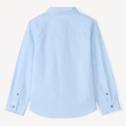 Chemise manches longues unie pour garçon
