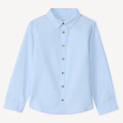 Chemise manches longues unie pour garçon