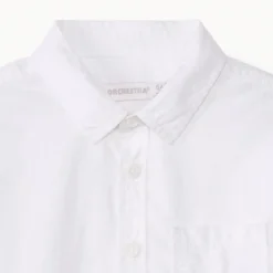 Chemise manches longues uni à poche pour garçon