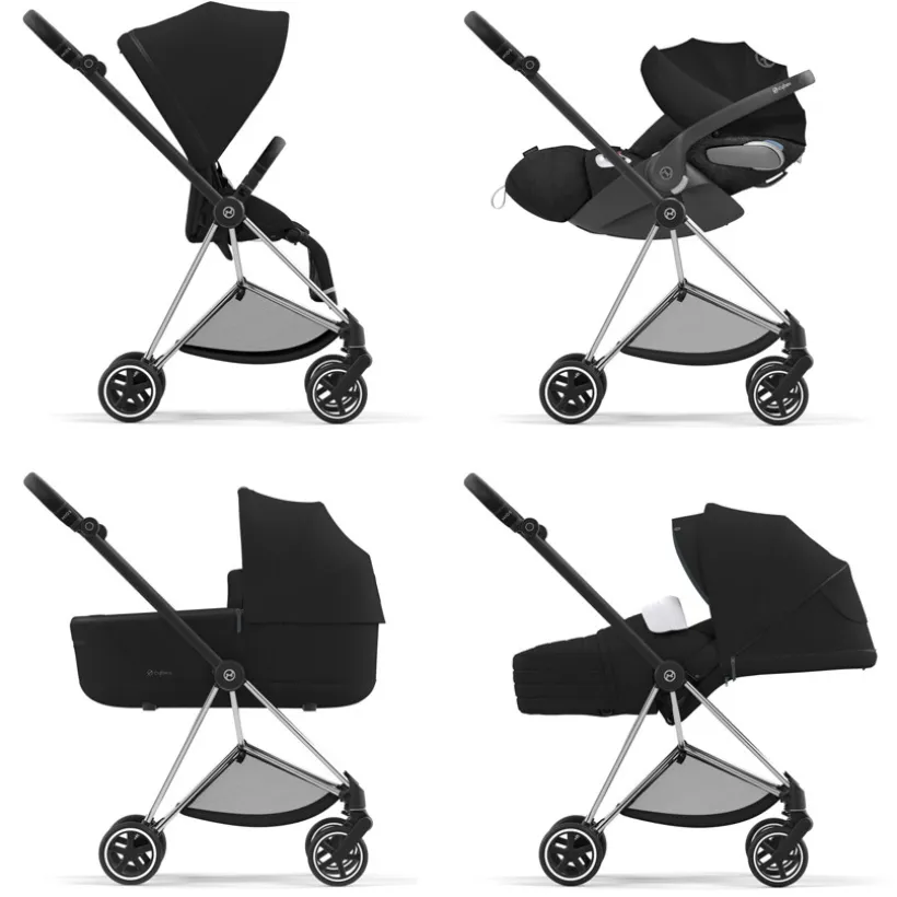 Châssis pour poussette Mios - Chrome Noir